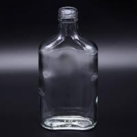 Бутылка стеклянная 0,25 л. (Винтовая, Фляжка)