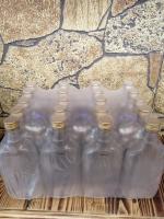 ПЭТ набор бутылок винтовых плоских 0,5л с алюминиевыми крышками (20шт. в наборе)