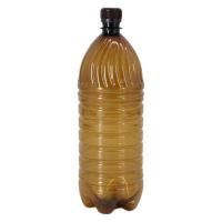 Бутылка 1,5л коричневая с колпачком (ПЭТ)