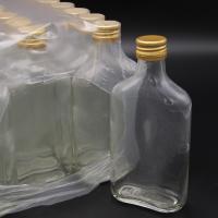 ПЭТ набор бутылок винтовых плоских 0,25л с алюминиевыми крышками (24шт. в наборе)